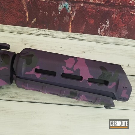 Powder Coating: Wild Purple H-197,Sniper Grey H-234,Custom Camo,Bright Purple H-217,AR-15,Custom Mix Purple,Gun Parts