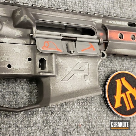 Powder Coating: Aero Precision,Firefighter,Embossed Logo,Thin Red Line,AR-15,Gun Parts,Bull Shark Grey H-214,Graphite Black H-146,SPRINGFIELD® GREY H-304,AR15 Builders Kit,Charity Project,Charity,Distressed American Flag