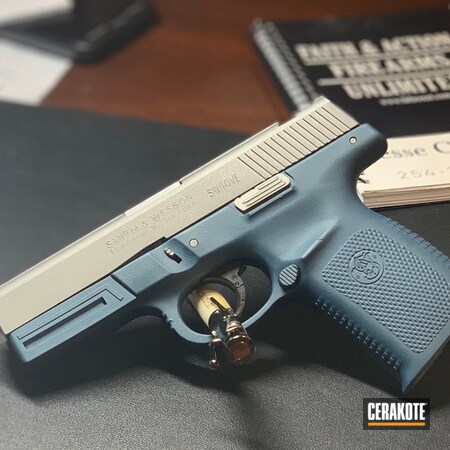 Powder Coating: Smith & Wesson,Two Tone,Pistol,Blue Titanium H-185,SAVAGE® STAINLESS H-150