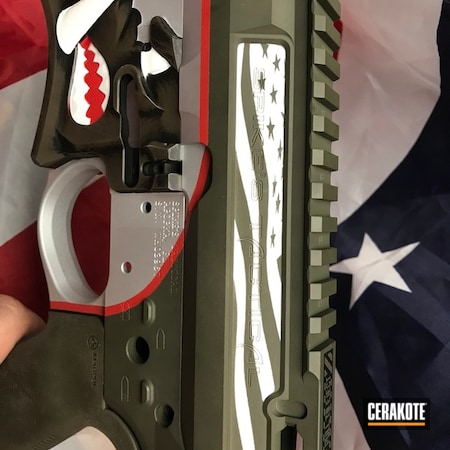 Powder Coating: Bright White H-140,Satin Aluminum H-151,Mil Spec O.D. Green H-240,MagPul,Spike's Tactical,Geissele Automatics,P51 Mustang,Warthog,AR-15,Gen II Graphite Black HIR-146,WWII,Warbird,Spikes Receiver,Tactical Rifle