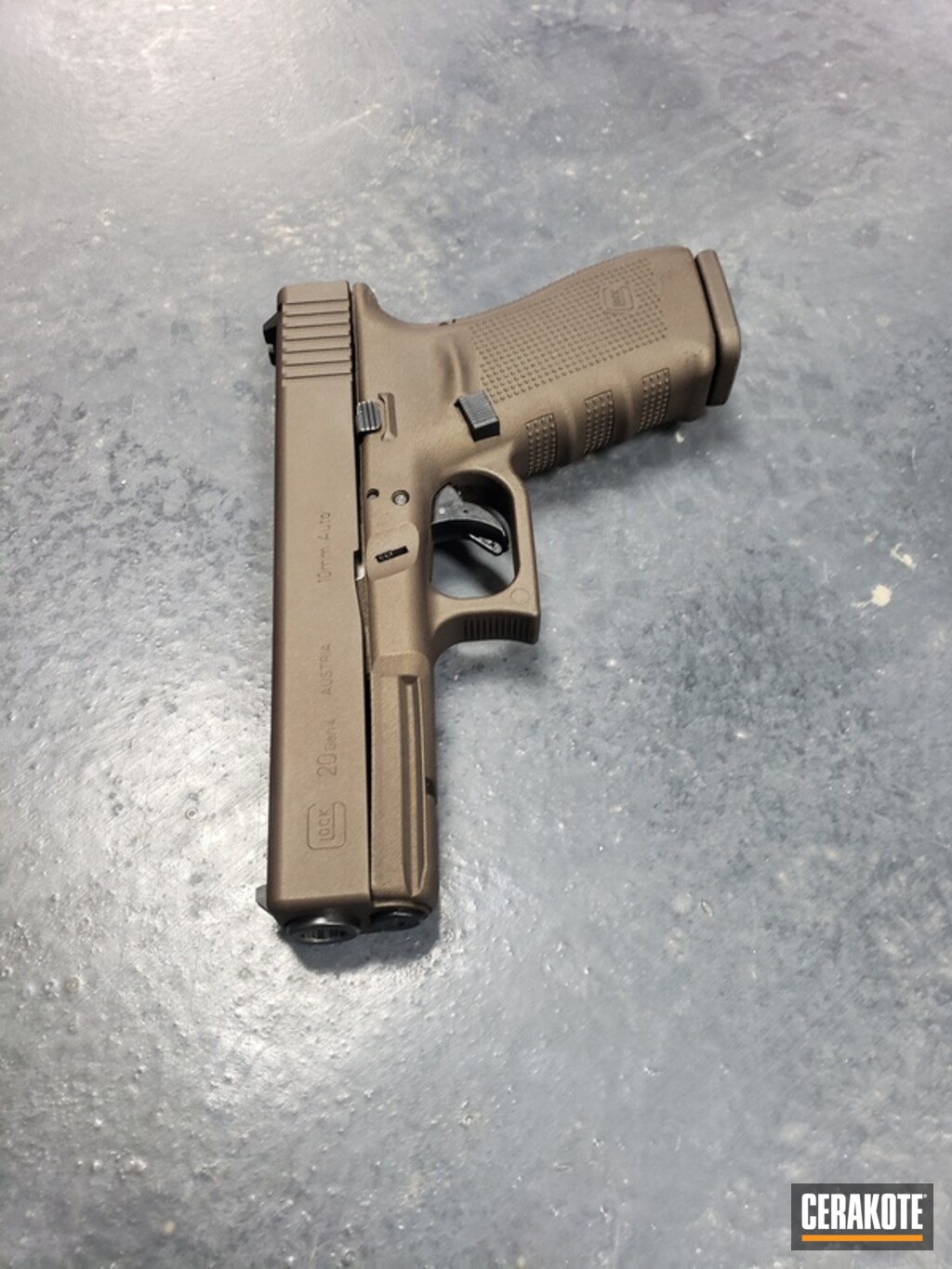 Glock 20 Handgun With Cerakote H 294 And H 293 By Web User Cerakote