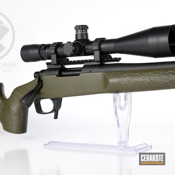 Cerakoted Remington 700 Bolt Action Rifle Finished With Cerakote H-146, C-244 And C-102