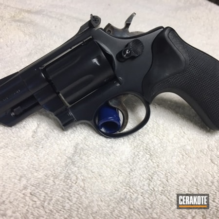 Powder Coating: Smith & Wesson,SW Model 19,Revolver,Midnight Blue H-238,.357 Magnum