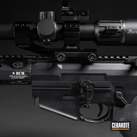Powder Coating: Graphite Black H-146,Maccabee Defense SLR,MagPul,Ergo,Tactical Rifle,BCM