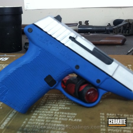 Powder Coating: Satin Aluminum H-151,Handguns,SOCOM BLUE  H-245,Ridgeway Blue H-220,Kel-Tec