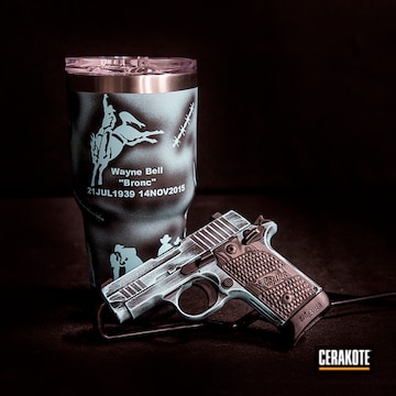 Cerakoted Matching Sig Sauer Handgun And Tumbler Cup