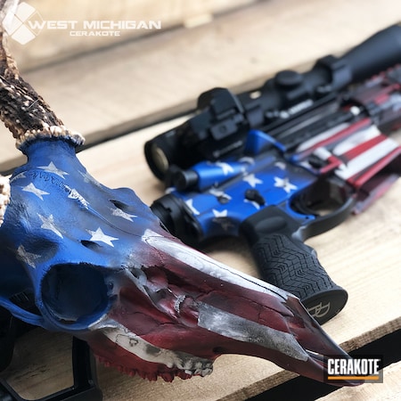 Powder Coating: Deer Skull,NRA Blue H-171,Custom Mix,Tactical Rifle,American Flag,FIREHOUSE RED H-216,Daniel Defense,Stars and Stripes,Freedom Friday,Distressed American Flag