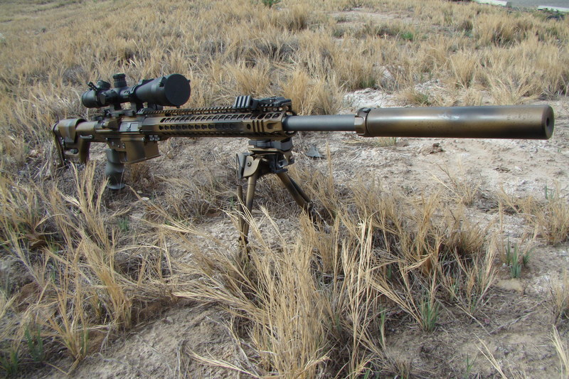 Dpms Cut Custom DPMS Rifle finished with Cerakote H-146, H-148 and H-237 by ...