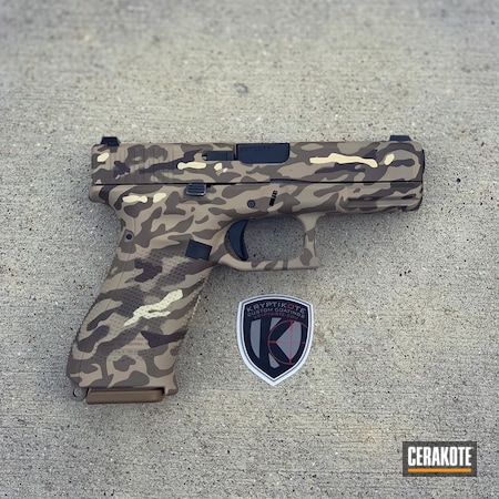 Powder Coating: Glock,Pistol,MultiCam,Glock 19X,Federal Brown H-212