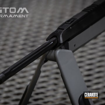 Cerakoted Bolt Action Hunting Rifle Finished With Cerakote E-160 And E-100