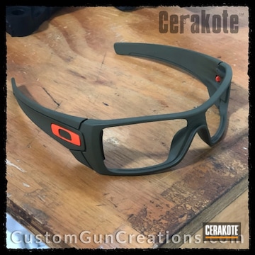Cerakoted Oakley Sunglasses Frame Cerakoted With H-189 And H-128