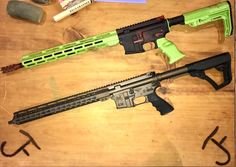 Zombie Themed Tactical Rifle by Web User | Cerakote