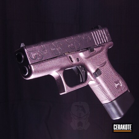 Powder Coating: Glock 43,Graphite Black H-146,Glock,GunCandy,Rose Gold,GunCandy Rose Gold,Pistol