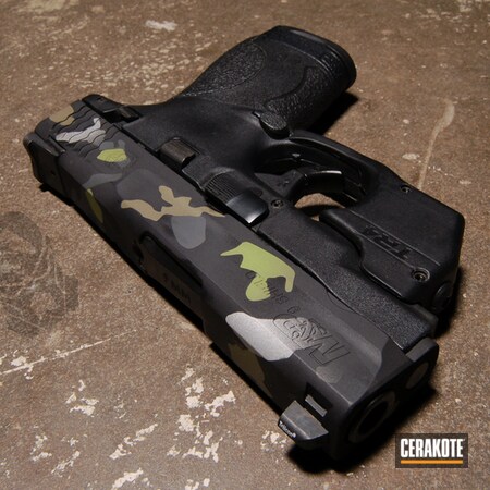 Powder Coating: HAZEL GREEN H-204,Graphite Black H-146,Smith & Wesson,Pistol,Sniper Grey H-234,Custom Camo