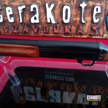 Cerakoted Benelli Shotgun Done In Cerakote H-146 And H-122