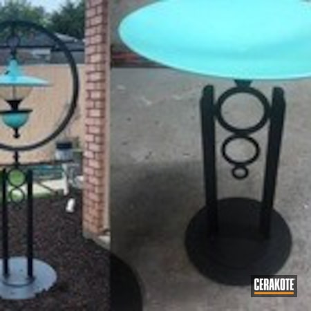 Powder Coating: Refinished,Furniture,Patio Furniture,Robin's Egg Blue H-175,Miscellaneous