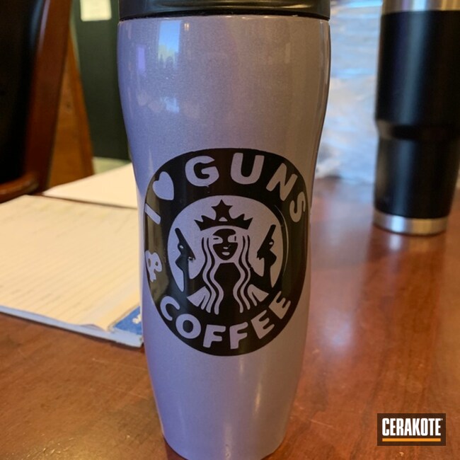 I love guns and coffee starbucks Travel mug