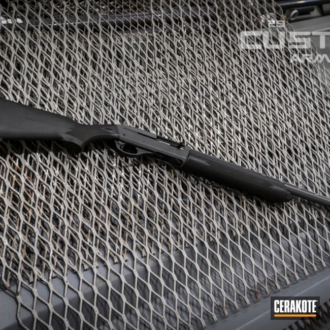 Cerakoted Remington 11-87 Shotgun Finished With Cerakote E-100 And E-160