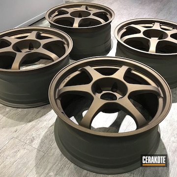 Cerakoted Ssr Wheels Refinished In Mixed Bronze Ceramic Coating
