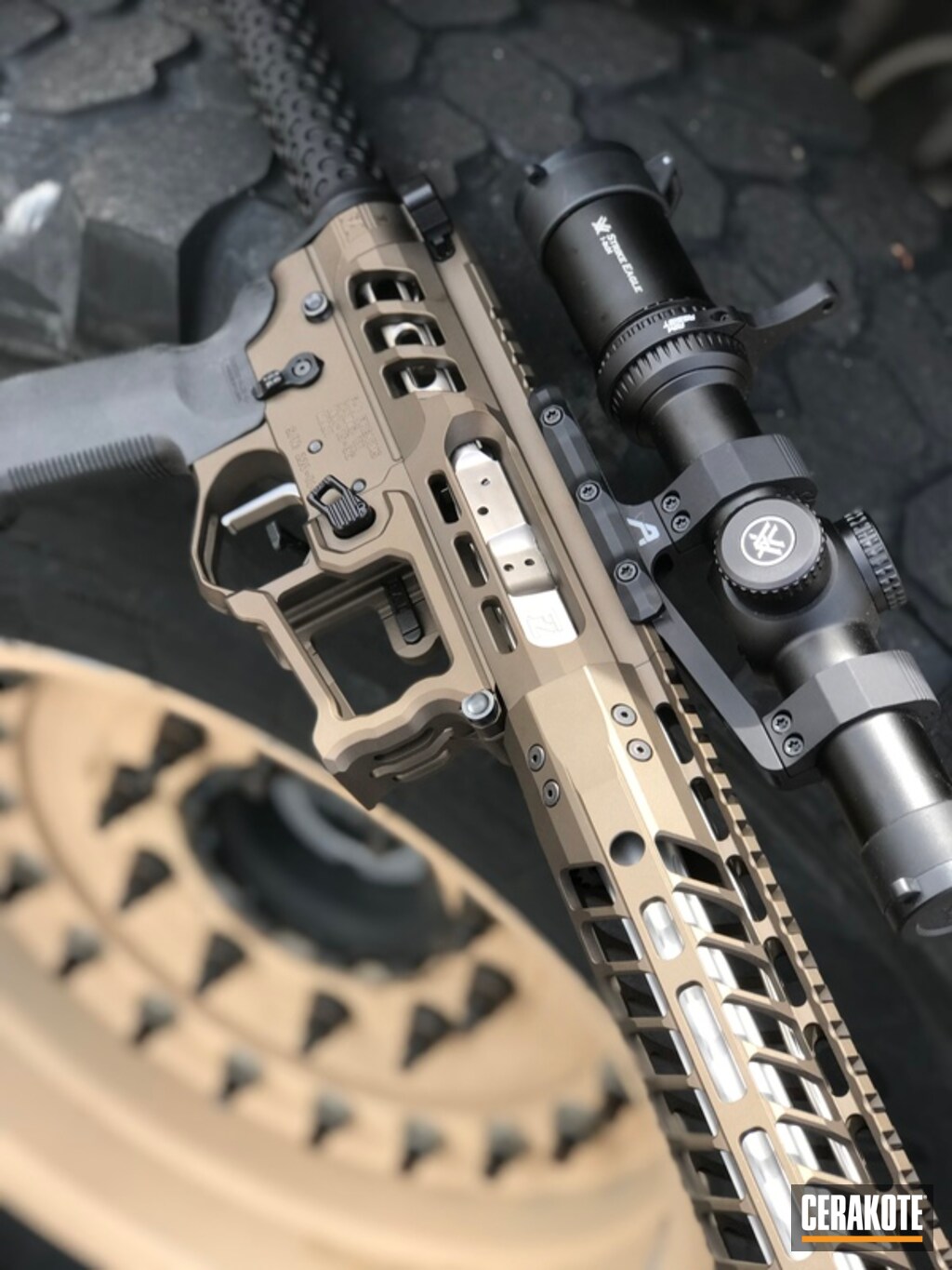 F1 Firearms Ar With Custom Mix By Chris Williams Cerakote
