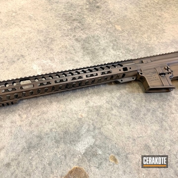 Cerakoted Ar Parts In Magpul Fde And Graphite Black