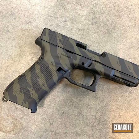 Powder Coating: Graphite Black H-146,Glock,Tiger Stripes,Handguns,Pistol,Camo,O.D. Green H-236
