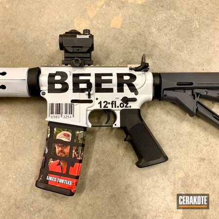 Powder Coating: Beer,Supressed,BLACKOUT E-100,Stormtrooper White H-297,Shimmer Aluminum H-158,Tactical Rifle,AR-15,Redneck