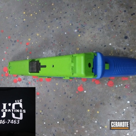 Powder Coating: Two Tone,Colors,Zombie Green H-168,NRA Blue H-171,Pistol