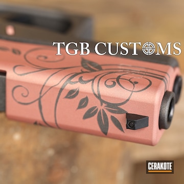 Cerakoted Custom Rose Colored Glock