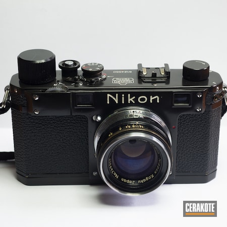 Powder Coating: Gloss Black H-109,Camera,Nikon,Restoration,More Than Guns