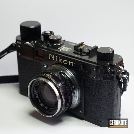 Powder Coating: Gloss Black H-109,Camera,Nikon,Restoration,More Than Guns
