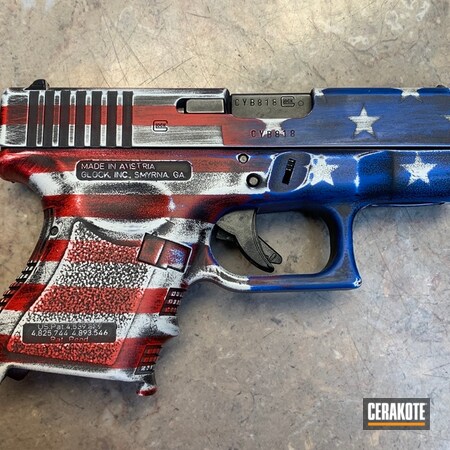 Powder Coating: Glock,Snow White H-136,NRA Blue H-171,Red, White and Blue,America,USMC Red H-167,American Flag,Battleworn,Stars and Stripes,Distressed American Flag