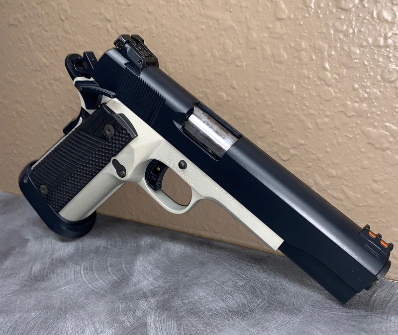 Socom Blue Bright Nickel and Socom Blue 1911 by Web User | Cerakote