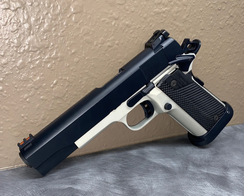 Socom Blue Bright Nickel and Socom Blue 1911 by Web User | Cerakote