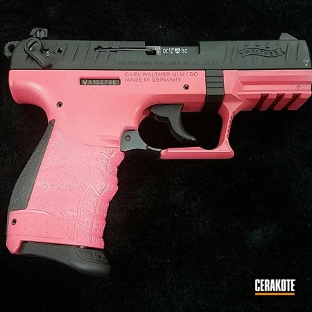 Powder Coating: Custom Mix Pink,Ladies,Pistol,Walther,Prison Pink H-141
