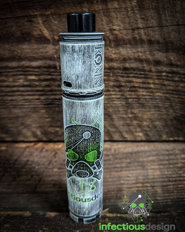 Lasered and Cerakoted Ronin Vape Mod by MATT | Cerakote Lasered and Cerakoted Ronin Vape Mod by MATT | Cerakote