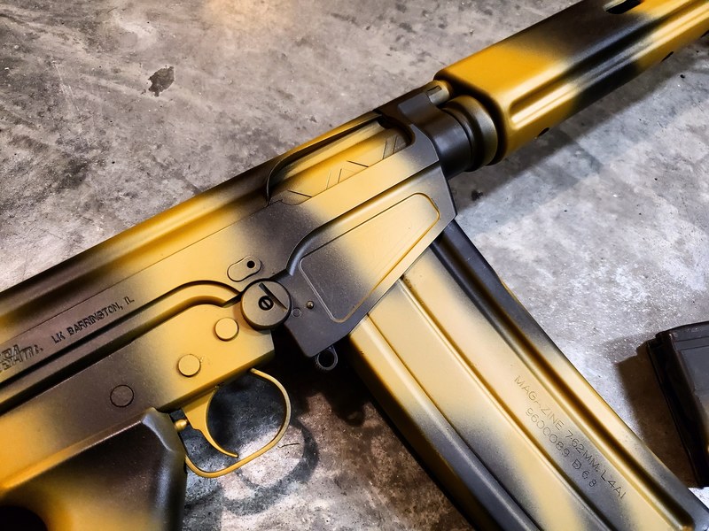 Rhodesian Camouflage themed Cerakote on this DSA FAL Paratrooper by ...