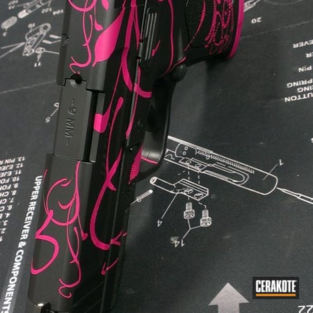 Powder Coating: Graphite Black H-146,Smith & Wesson,Ladies,Handguns,SIG™ PINK H-224