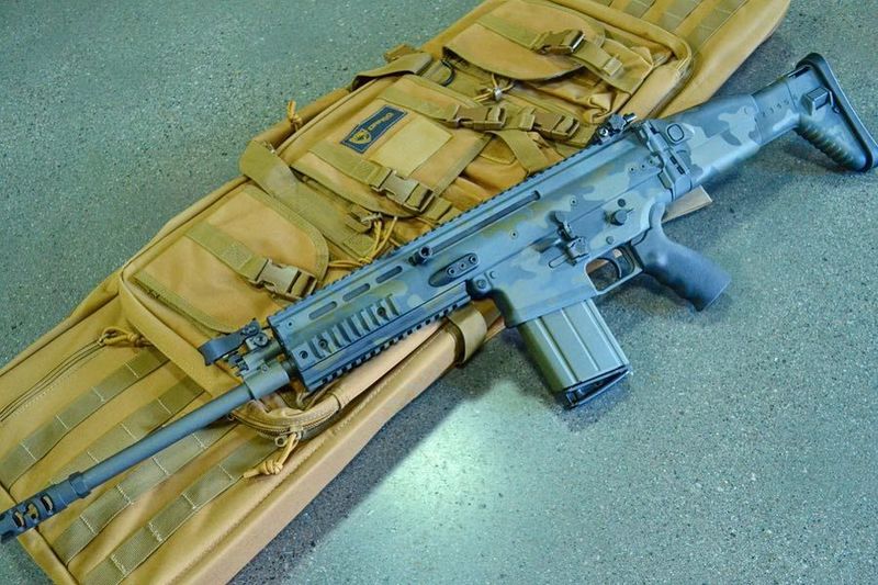 SCAR Rifle in a Cerakote MultiCam Finish by Web User | Cerakote