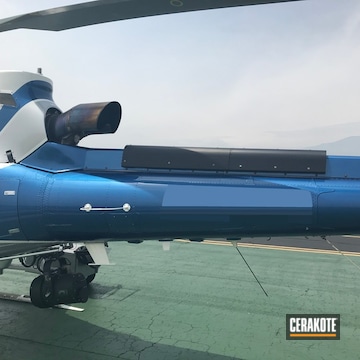 Cerakoted Helicopter Heat Shield Cerakoted In C-102 Graphite Black
