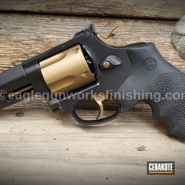 Cerakoted Two Toned Revolver With Cerakote H-146 And H-148