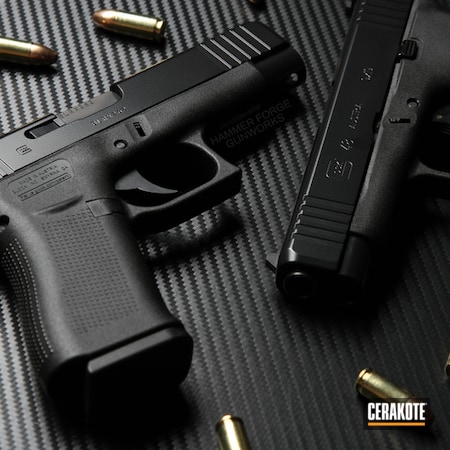 Powder Coating: 9mm,Elite,Glock,Cerakote Elite Series,BLACKOUT E-100,Handguns,Glock 48,Elite Blackout