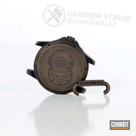 Powder Coating: Graphite Black H-146,Watch Parts,Watches,Battleworn,Burnt Bronze H-148,Battleforged