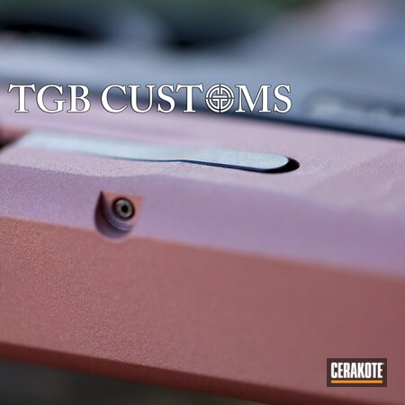 Powder Coating: Ladies,M&P Shield,Rose Gold,Handguns,Pistol,USMC Red H-167,Custom Mix
