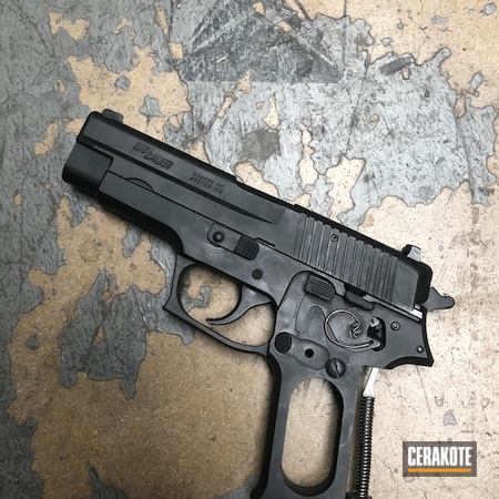 Powder Coating: Graphite Black H-146,Sig Sauer,Handguns,Pistol,Sig Sauer P220