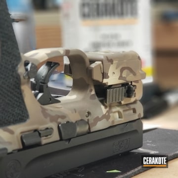 Cerakoted Smith & Wesson With Custom Multicam