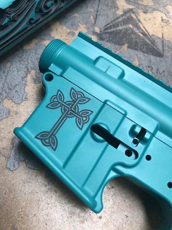 Custom Hand Guard Unique AR Custom Handguard by ABELARDO ROMAN | Cerakote