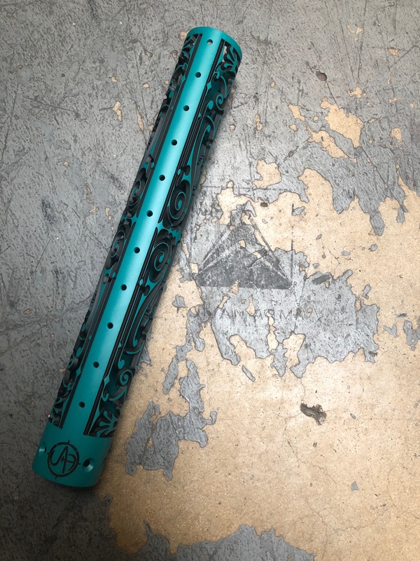Custom Hand Guard Unique AR Custom Handguard by ABELARDO ROMAN | Cerakote