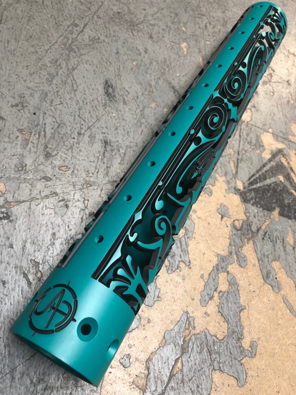 Custom Hand Guard Unique AR Custom Handguard by ABELARDO ROMAN | Cerakote