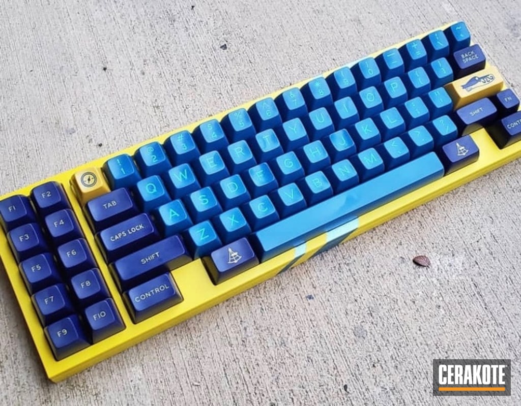Custom Mechanical Keyboard By Abelardo Roman Cerakote